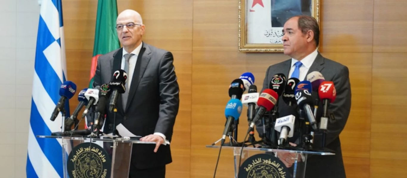 Ν.Δένδιας από το Αλγέρι: «Ελλάδα και Αλγερία ενάντια σε κάθε είδους ξένη εμπλοκή στη Λιβύη»